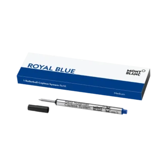 1 Rollerball-Minen ohne Kappe, Royal Blue – Medium