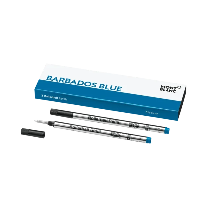 2 Rollerball-Minen, Barbados Blue – Medium