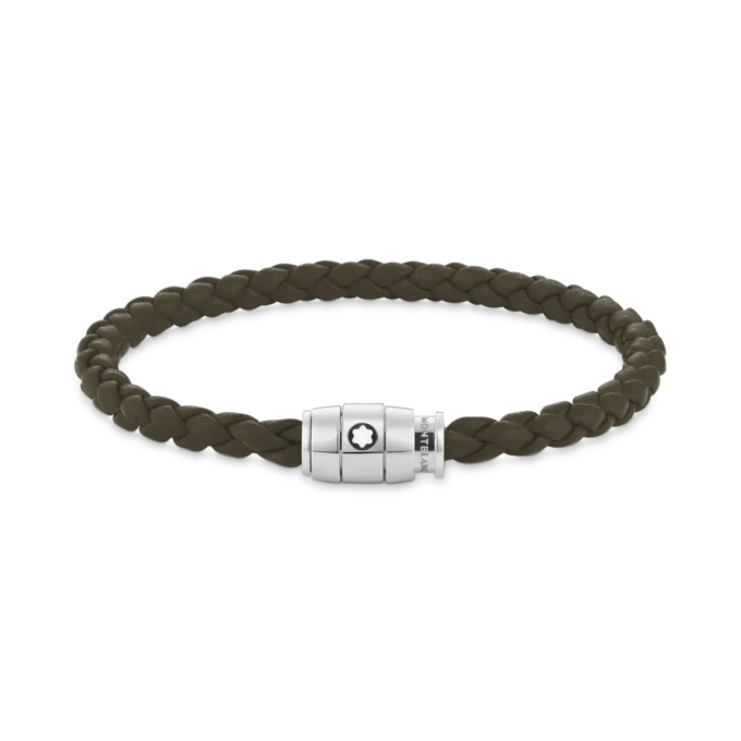 Armband Large, weiches Leder, Khaki