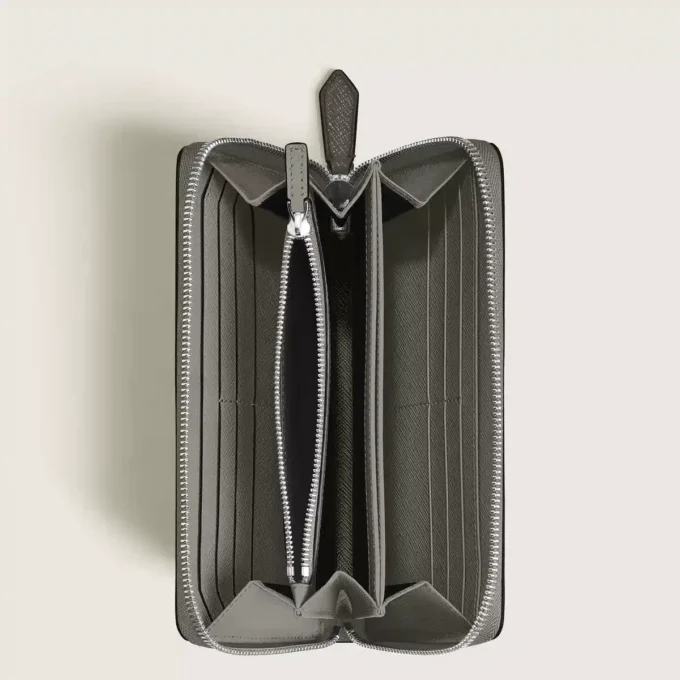 Maßgeschneiderte Brieftasche 12cc mit Reißverschluss