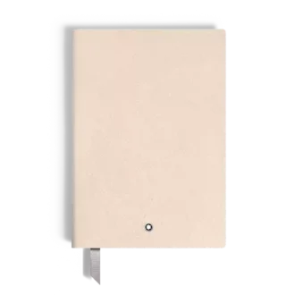 Notizbuch Medium, Saffiano-Leder, Cloudy Beige – linierte Seiten