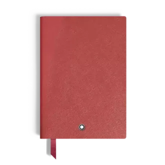 Notizbuch Medium, Saffiano-Leder, Rot – Blanko Seiten
