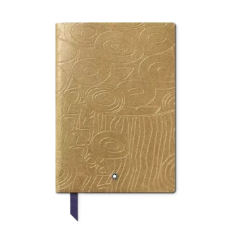 Notizbuch Nr. 146 klein, Masters of Art Homage to Gustav Klimt, goldfarben – liniert