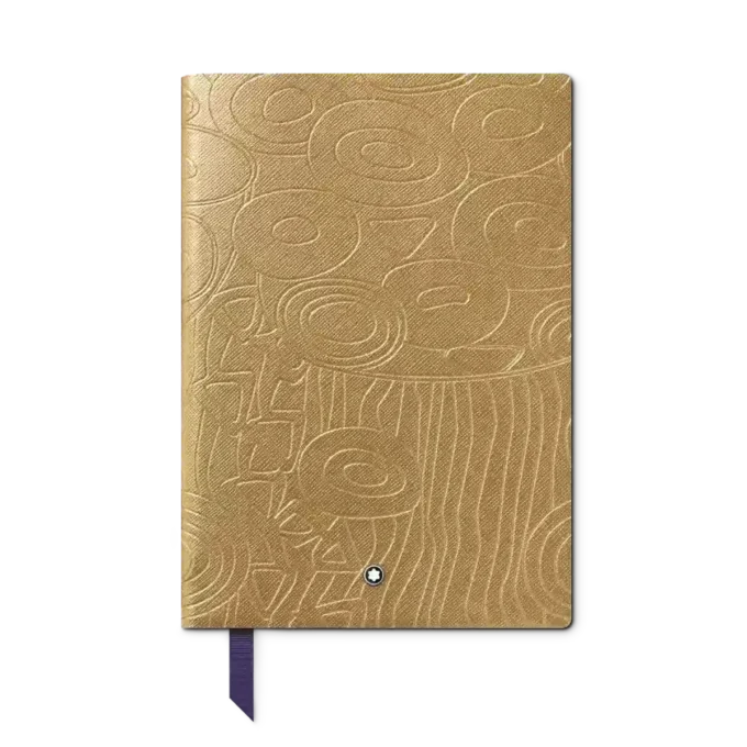 Notizbuch Nr. 146 klein, Masters of Art Homage to Gustav Klimt, goldfarben – liniert
