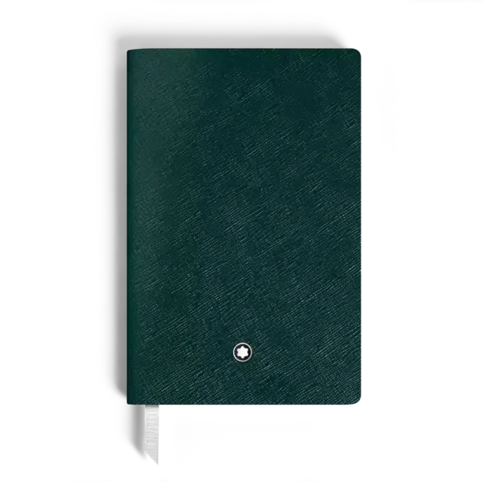 Notizbuch Small, Saffiano-Leder, British Green – linierte Seiten