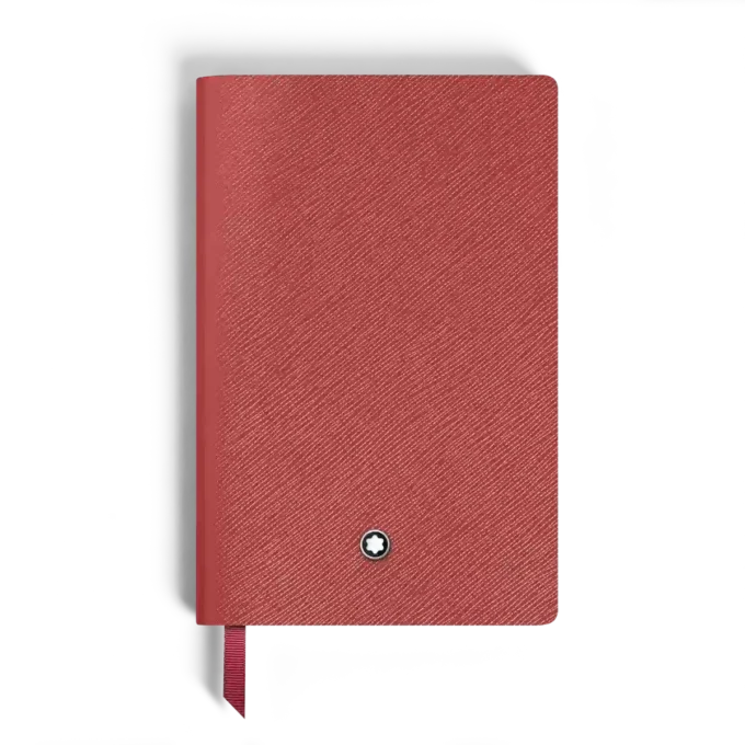 Notizbuch Small, Saffiano-Leder, Rot – Blanko Seiten