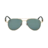 Quadratische Sonnenbrille mit goldfarbenem Metallrahmen