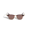 Rechteckige Sonnenbrille mit goldfarbenem Metallrahmen Rechteckige Sonnenbrille mit goldfarbenem Metallrahmen