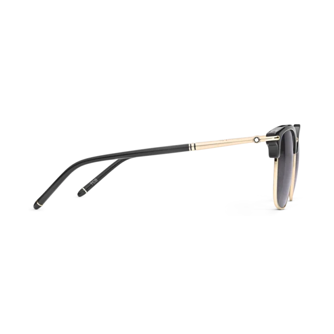 Rechteckige Sonnenbrille mit schwarzem Spritzgussrahmen (M)