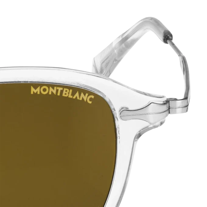 Runde Sonnenbrille mit grauem Spritzgussrahmen