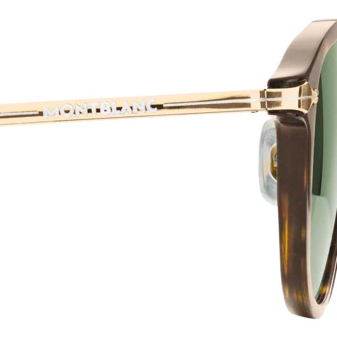 Runde Sonnenbrille mit havannabraunem Spritzgussrahmen