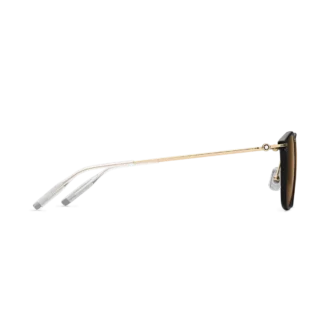 Runde Sonnenbrille mit schwarzem Spritzgussrahmen