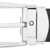 Schwarzer 30-mm-Ledergürtel